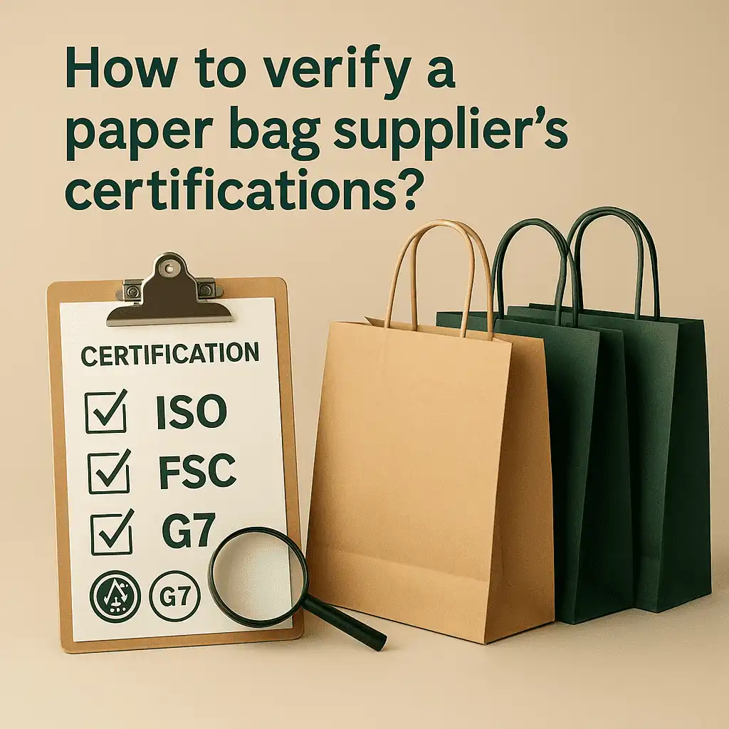 How to verify a paper bag supplier’s certifications?